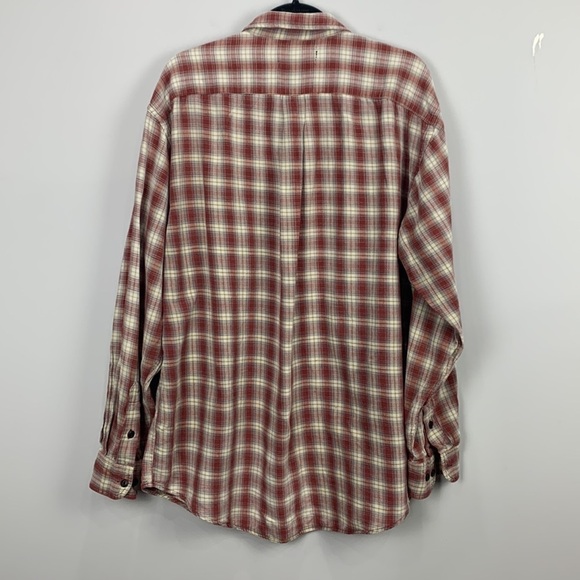 Burnside Mens Plaid Long Sleeve Button Down Shirt - Picture 5 of 9